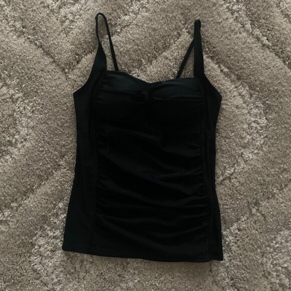 Black Tankini Top/Bathing Suit Size Small (Brand New) - Picture 1 of 4